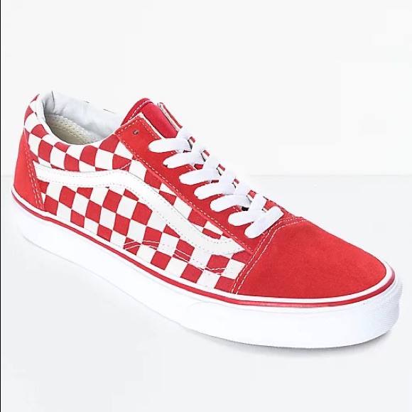 Red Checked Vans